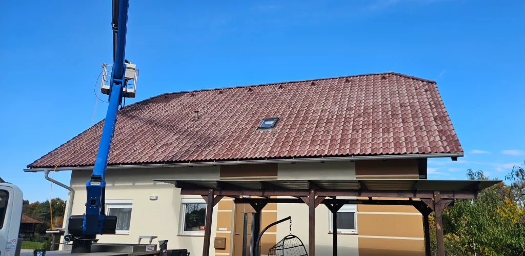 barvanje strehe hiše